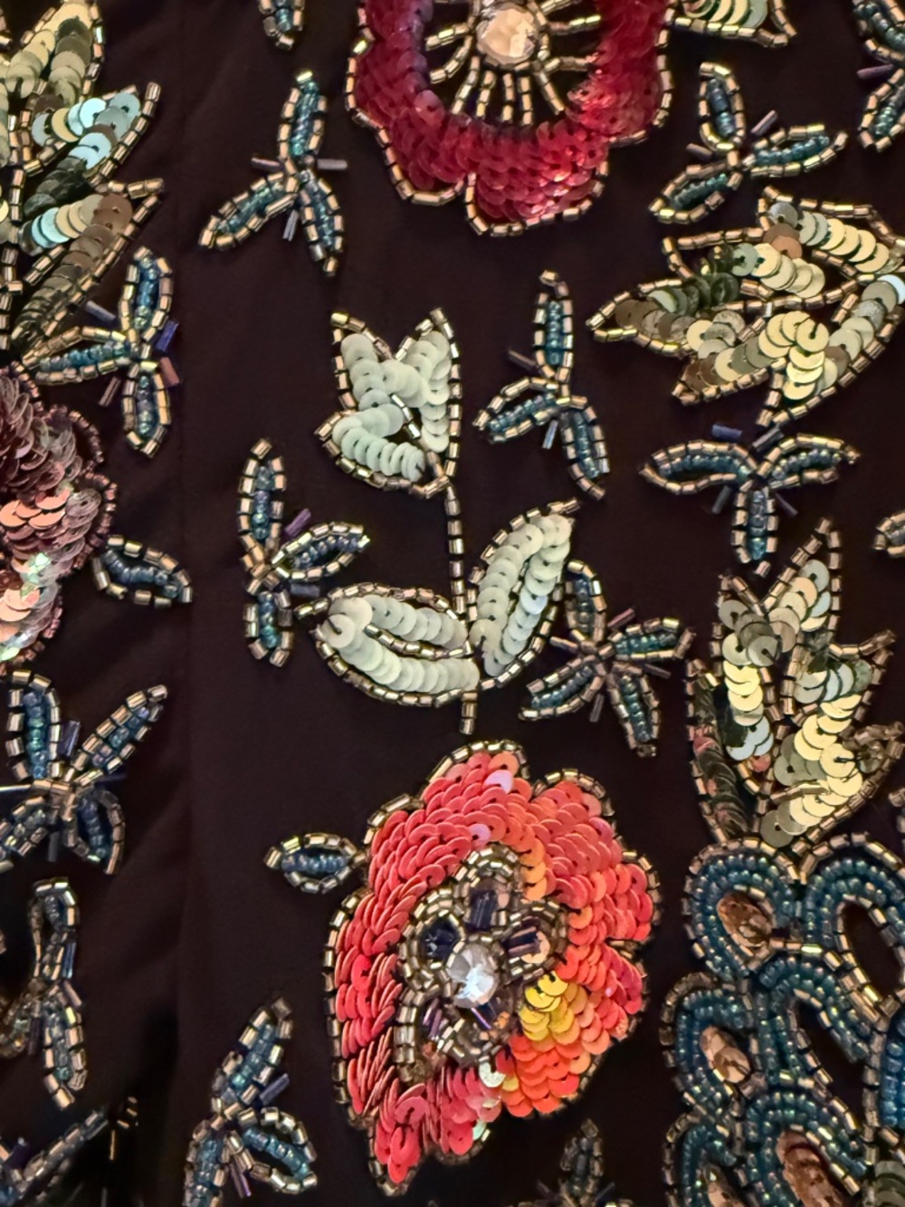 BNWT ASOS black embroidered floral mini dress - Picture 15 of 16